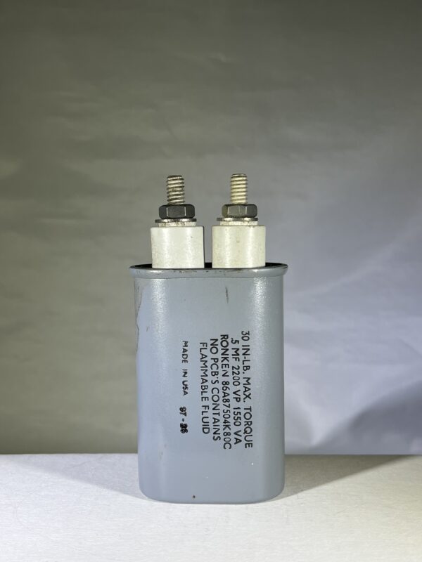 RONKEN 86A8750480C .5 uF 2200 VP 1550 VA Capacitor