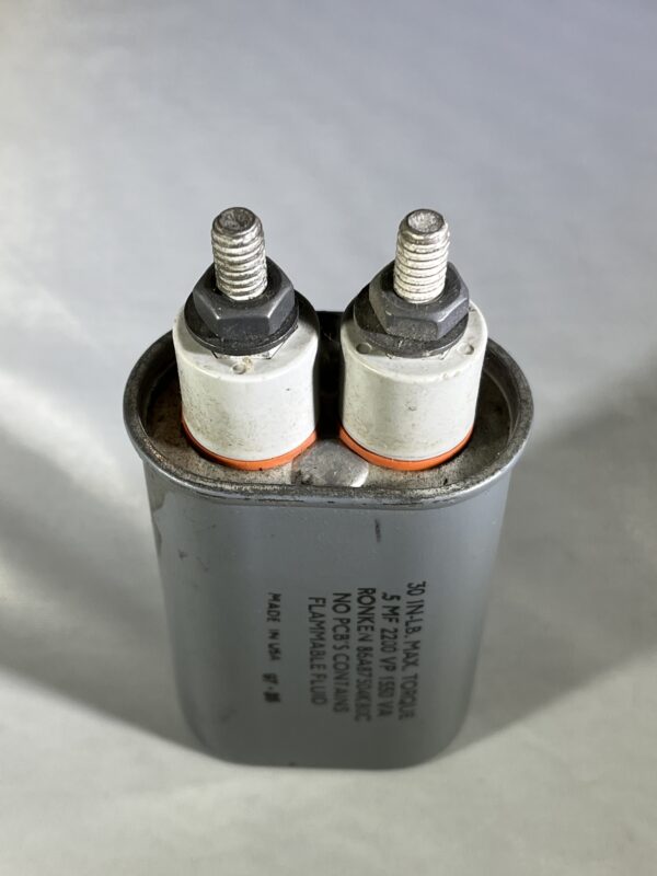 RONKEN 86A8750480C .5 uF 2200 VP 1550 VA Capacitor - Image 2