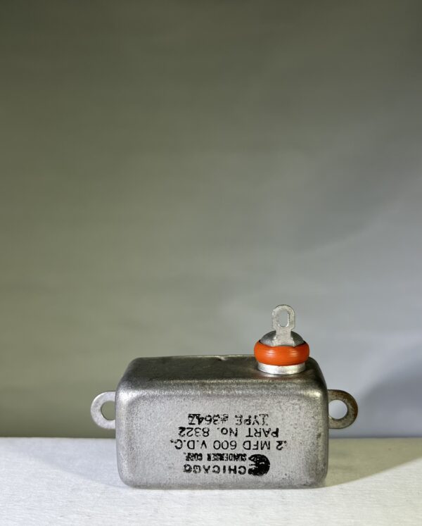 High Voltage Capacitor .2 MFD 600 VDC P/N 3647 Chicago Condenser Corp