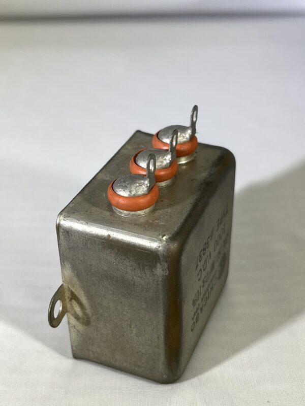High Voltage Capacitor 3 x .50 MFD 1000 VDC P/N 3837 Chicago Condenser Corp - Image 2