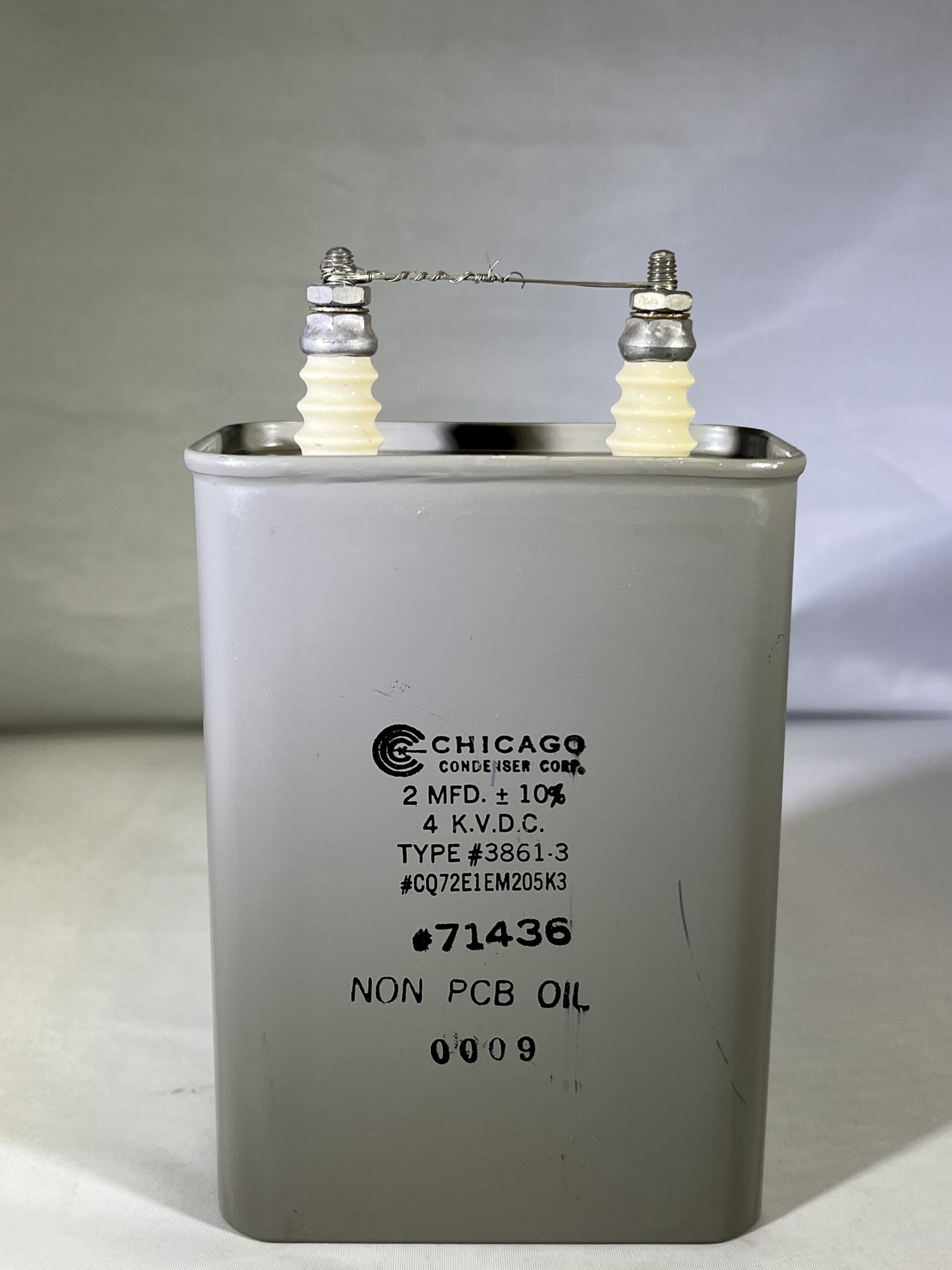 最も信頼できる 2 Capacitor Voltage High CQ72E1EM205K3 MFD 3861 P/N VDC 4000 美容液