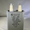 High Voltage Capacitor 1 MFD 7500 VDC P/N 3915 Chicago Condenser Corp