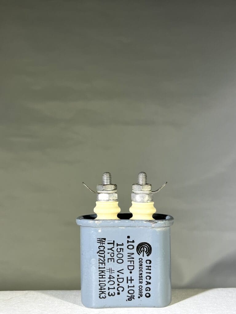 CQ72E1KHO4K3 High Voltage Capacitor .10 MFD 1500 VDC P/N 4013 Chicago ...
