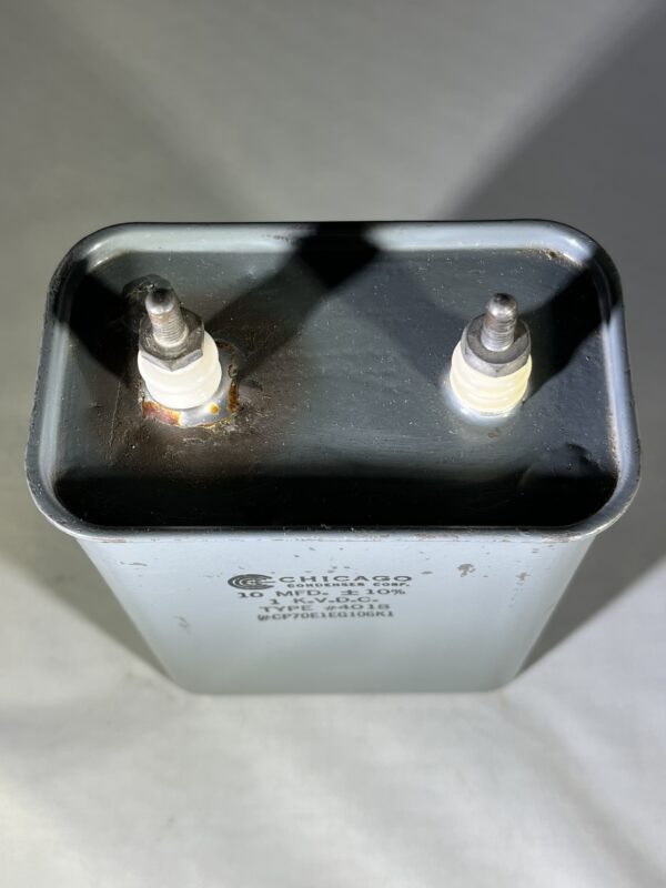 CQ70E1EG106K1 High Voltage Capacitor 10 MFD 1000 VDC P/N 4018 Chicago Condenser Corp - Image 2