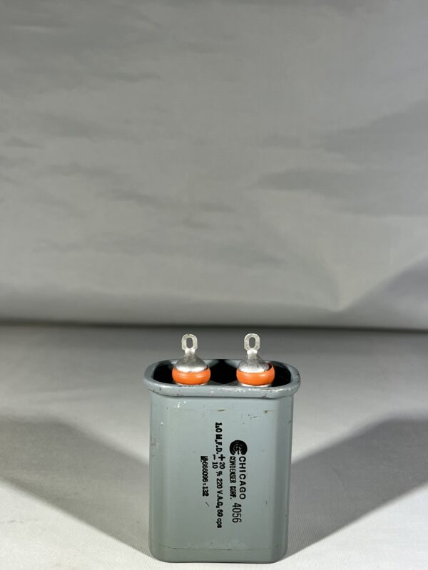 66096-132 High Voltage Capacitor 1.0 MFD 220 VAC P/N 4056 Chicago Condenser Corp
