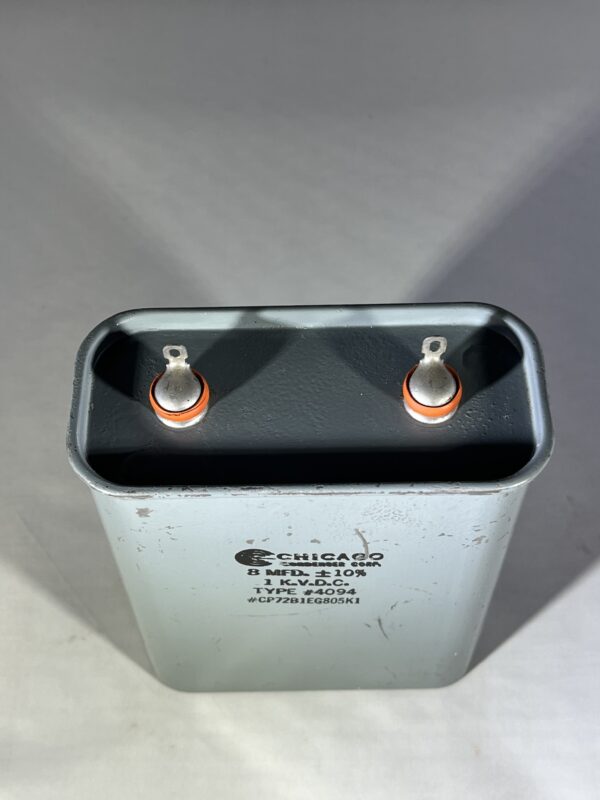 CP72B1EG805K1 High Voltage Capacitor 8 MFD 1000 VDC P/N 4094 Chicago Condenser Corp - Image 2