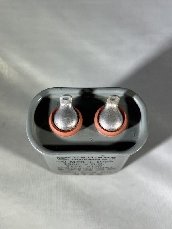 CQ72B1EH504K1 High Voltage Capacitor .50 MFD 1500 VDC P/N 4130 Chicago Condenser Corp - Image 2