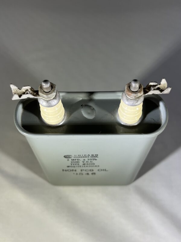 CQ72E1EK205K3 High Voltage Capacitor 2 MFD 2500 VDC P/N 4209 Chicago Condenser Corp - Image 2