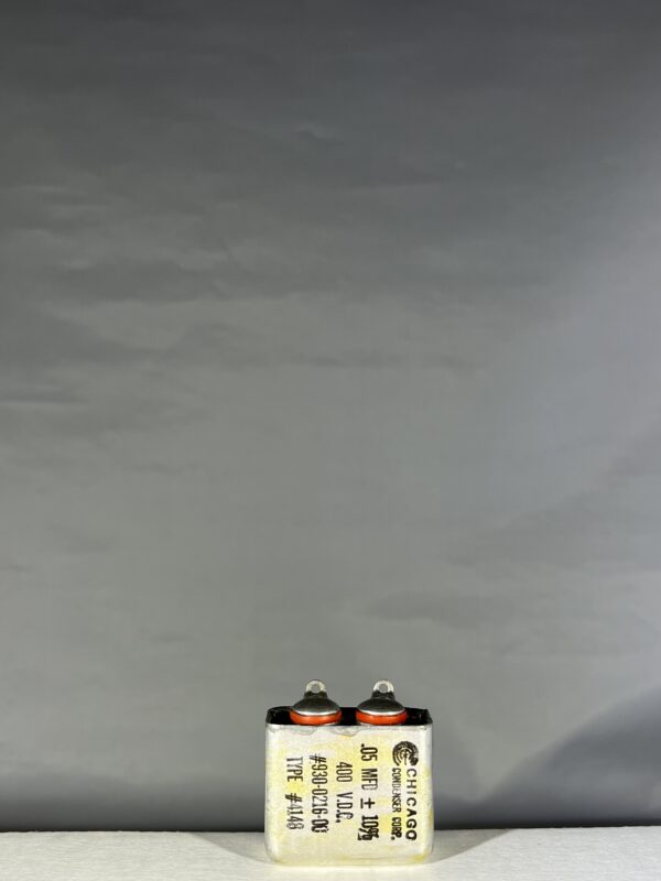 930-0216-00 High Voltage Capacitor .05 MFD 400 VDC P/N 4148 Chicago Condenser Corp