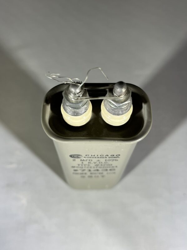 CQ72E1FG205K1 High Voltage Capacitor 2 MFD 1000 VDC P/N 4290 Chicago Condenser Corp - Image 2