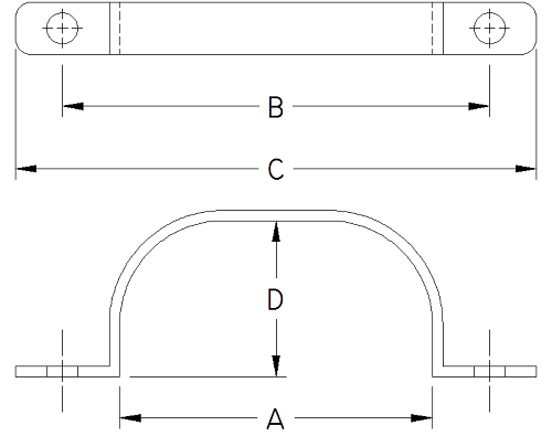 Strap Bracket - Oval